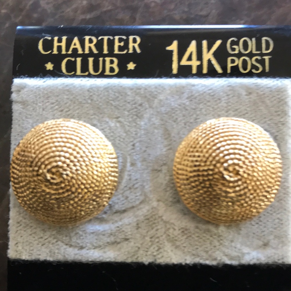 Gold Plated Coiled Rope Earrings